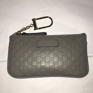 Gucci Micro GG Zip Too Key Chain Case Wallet